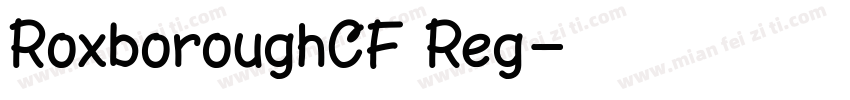 RoxboroughCF Reg字体转换